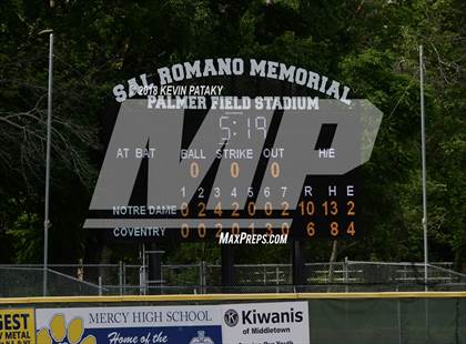 Thumbnail 2 in Notre Dame Catholic vs. Coventry (CIAC Class S Final) photogallery.