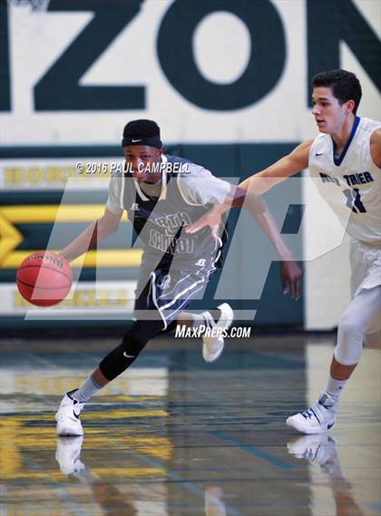 Thumbnail 2 in New Trier vs North Canyon (Horizon Holiday Hoops) photogallery.
