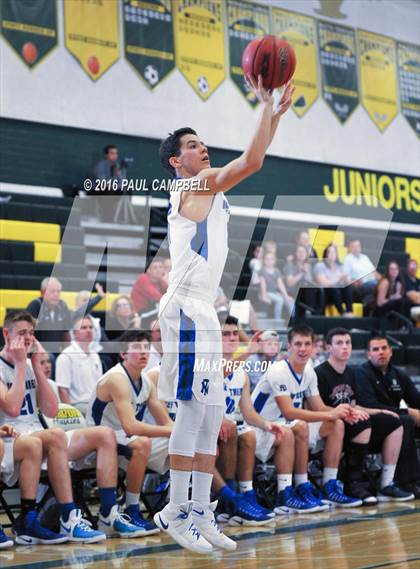 Thumbnail 3 in New Trier vs North Canyon (Horizon Holiday Hoops) photogallery.