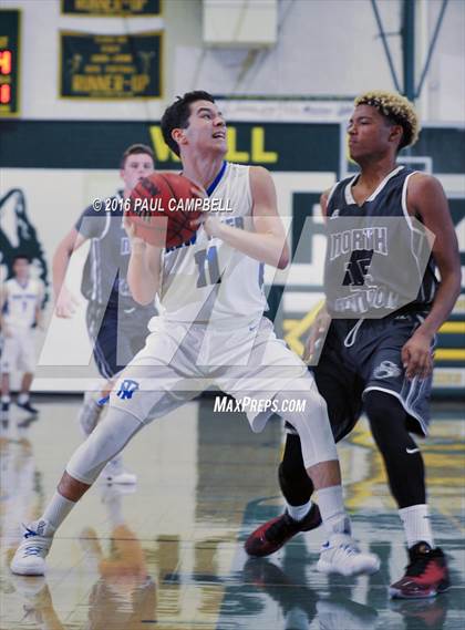 Thumbnail 2 in New Trier vs North Canyon (Horizon Holiday Hoops) photogallery.