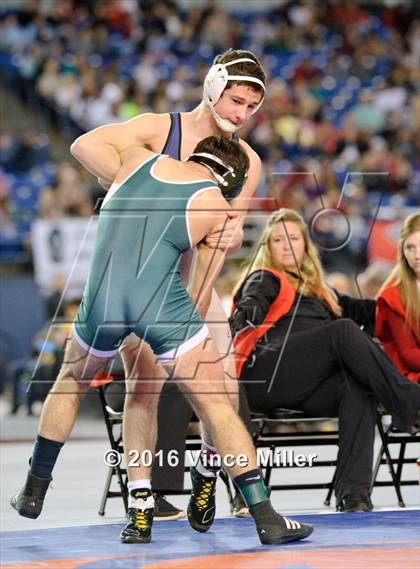 Thumbnail 3 in WIAA 3A 160 LB Championship photogallery.