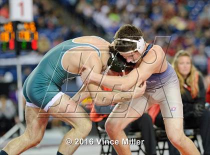Thumbnail 3 in WIAA 3A 160 LB Championship photogallery.