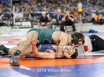Thumbnail 3 in WIAA 3A 160 LB Championship photogallery.