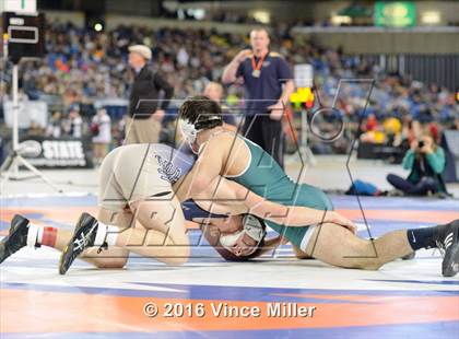 Thumbnail 3 in WIAA 3A 160 LB Championship photogallery.
