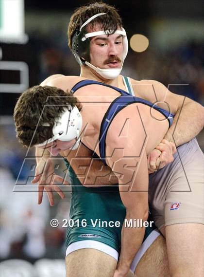 Thumbnail 3 in WIAA 3A 160 LB Championship photogallery.