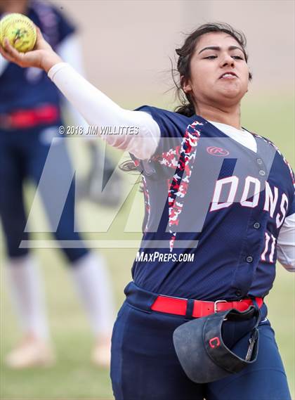 Thumbnail 3 in Coronado vs Salome (Chandler Prep Softball Classic) photogallery.