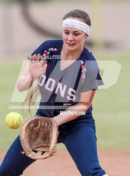 Thumbnail 1 in Coronado vs Salome (Chandler Prep Softball Classic) photogallery.