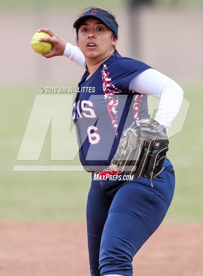 Thumbnail 3 in Coronado vs Salome (Chandler Prep Softball Classic) photogallery.