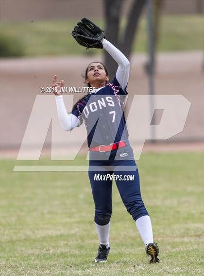 Thumbnail 2 in Coronado vs Salome (Chandler Prep Softball Classic) photogallery.