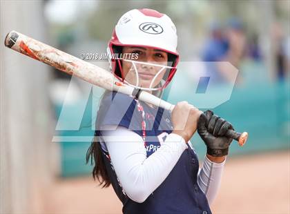 Thumbnail 1 in Coronado vs Salome (Chandler Prep Softball Classic) photogallery.
