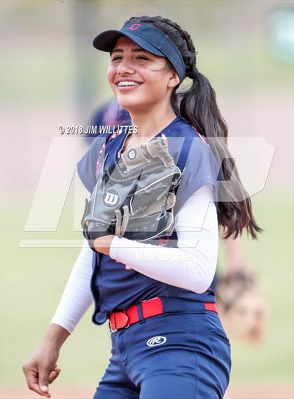 Thumbnail 1 in Coronado vs Salome (Chandler Prep Softball Classic) photogallery.