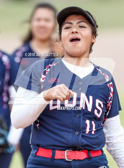 Thumbnail 3 in Coronado vs Salome (Chandler Prep Softball Classic) photogallery.