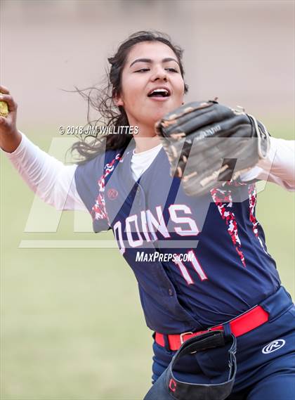 Thumbnail 2 in Coronado vs Salome (Chandler Prep Softball Classic) photogallery.