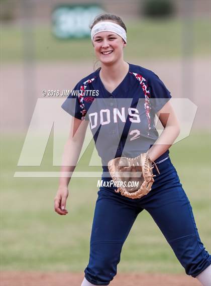 Thumbnail 3 in Coronado vs Salome (Chandler Prep Softball Classic) photogallery.