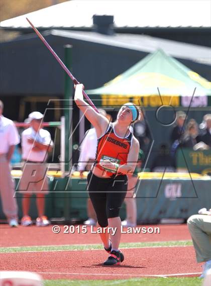 Thumbnail 1 in Oregon Relays - Girls Javelin photogallery.
