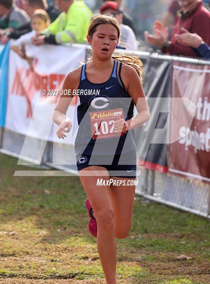 Thumbnail 2 in CIF Central Section Cross Country Championships (Girls D5 Race) photogallery.