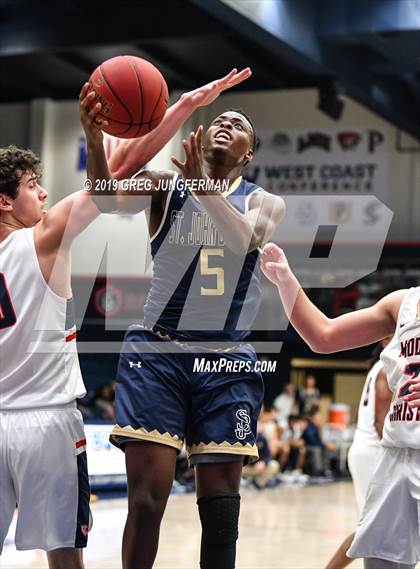 Thumbnail 3 in Modesto Christian vs. St. John Bosco (MaxPreps/DLS MLK Classic) photogallery.