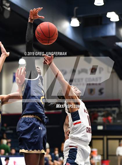 Thumbnail 2 in Modesto Christian vs. St. John Bosco (MaxPreps/DLS MLK Classic) photogallery.