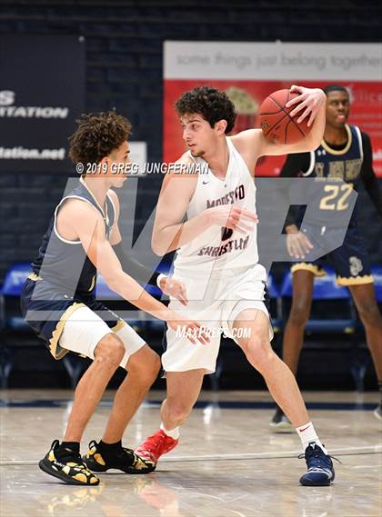 Thumbnail 1 in Modesto Christian vs. St. John Bosco (MaxPreps/DLS MLK Classic) photogallery.