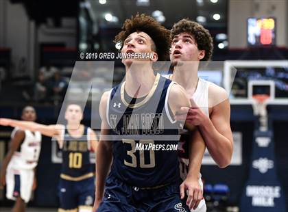 Thumbnail 1 in Modesto Christian vs. St. John Bosco (MaxPreps/DLS MLK Classic) photogallery.