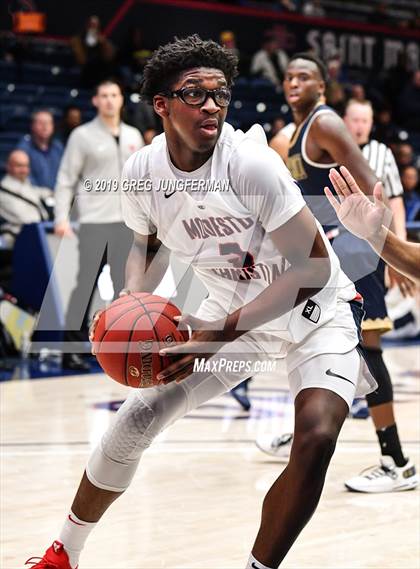 Thumbnail 1 in Modesto Christian vs. St. John Bosco (MaxPreps/DLS MLK Classic) photogallery.