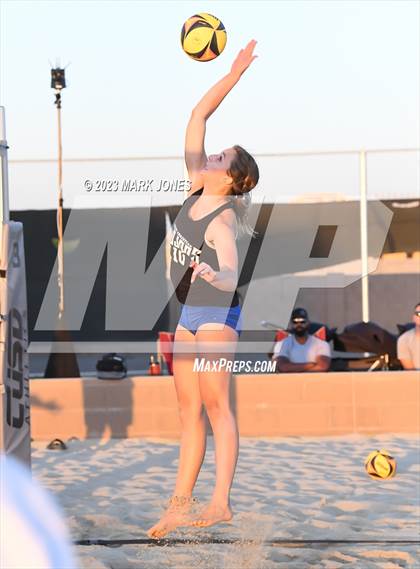 Thumbnail 1 in Salpointe Catholic vs. Valley Christian (AIA Division II Pairs Final) photogallery.