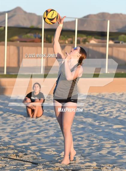 Thumbnail 1 in Salpointe Catholic vs. Valley Christian (AIA Division II Pairs Final) photogallery.