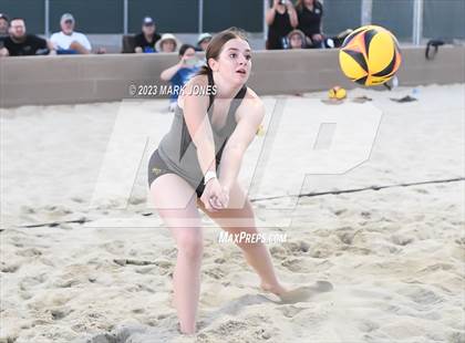 Thumbnail 1 in Salpointe Catholic vs. Valley Christian (AIA Division II Pairs Final) photogallery.