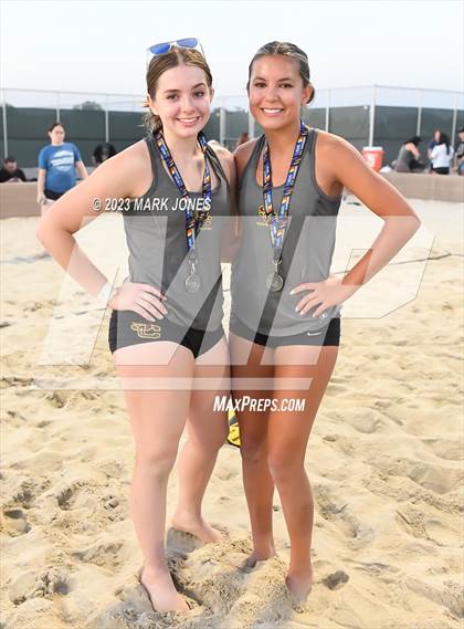 Thumbnail 1 in Salpointe Catholic vs. Valley Christian (AIA Division II Pairs Final) photogallery.
