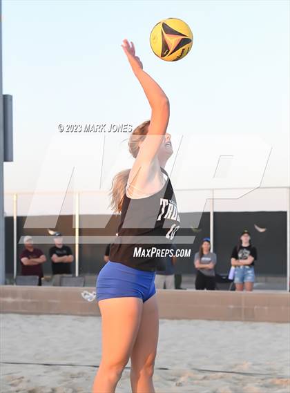 Thumbnail 2 in Salpointe Catholic vs. Valley Christian (AIA Division II Pairs Final) photogallery.