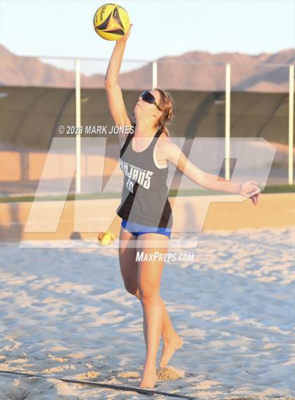 Thumbnail 1 in Salpointe Catholic vs. Valley Christian (AIA Division II Pairs Final) photogallery.