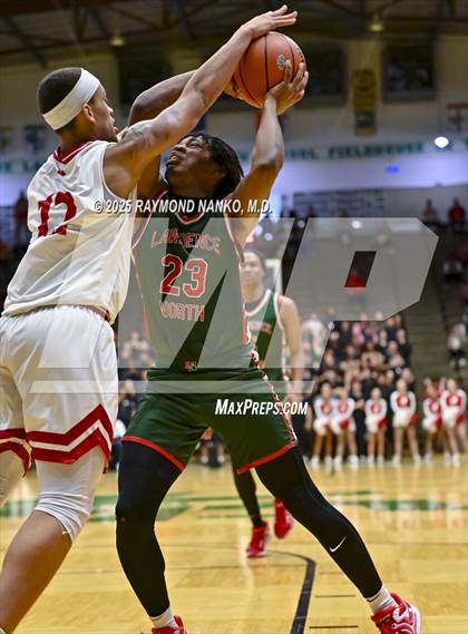 Thumbnail 2 in Lawrence North vs. Jeffersonville (IHSAA 4A New Castle Semi State Final) photogallery.