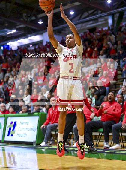 Thumbnail 2 in Lawrence North vs. Jeffersonville (IHSAA 4A New Castle Semi State Final) photogallery.