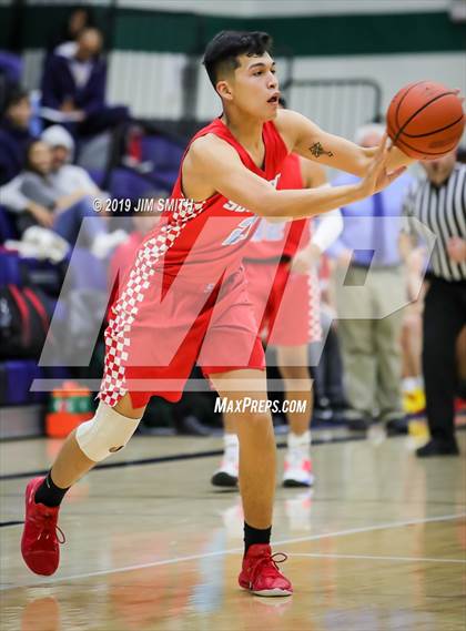 Thumbnail 3 in Santa Fe vs. Socorro (Jalene Berger Allstate Holiday Tournament) photogallery.