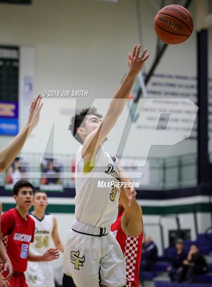 Thumbnail 3 in Santa Fe vs. Socorro (Jalene Berger Allstate Holiday Tournament) photogallery.
