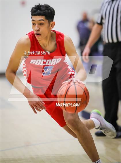 Thumbnail 2 in Santa Fe vs. Socorro (Jalene Berger Allstate Holiday Tournament) photogallery.