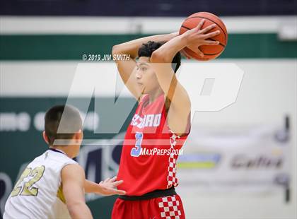 Thumbnail 1 in Santa Fe vs. Socorro (Jalene Berger Allstate Holiday Tournament) photogallery.