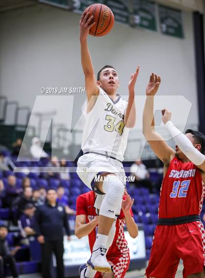 Thumbnail 1 in Santa Fe vs. Socorro (Jalene Berger Allstate Holiday Tournament) photogallery.