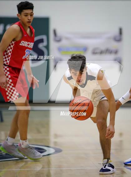 Thumbnail 1 in Santa Fe vs. Socorro (Jalene Berger Allstate Holiday Tournament) photogallery.