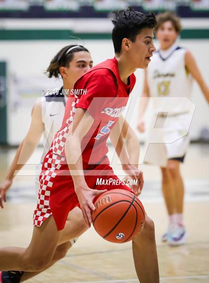 Thumbnail 3 in Santa Fe vs. Socorro (Jalene Berger Allstate Holiday Tournament) photogallery.