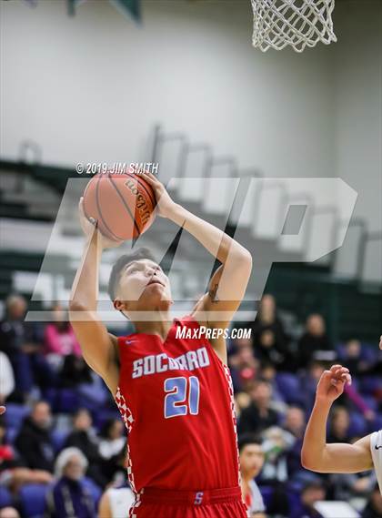 Thumbnail 3 in Santa Fe vs. Socorro (Jalene Berger Allstate Holiday Tournament) photogallery.