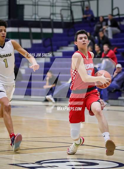 Thumbnail 3 in Santa Fe vs. Socorro (Jalene Berger Allstate Holiday Tournament) photogallery.