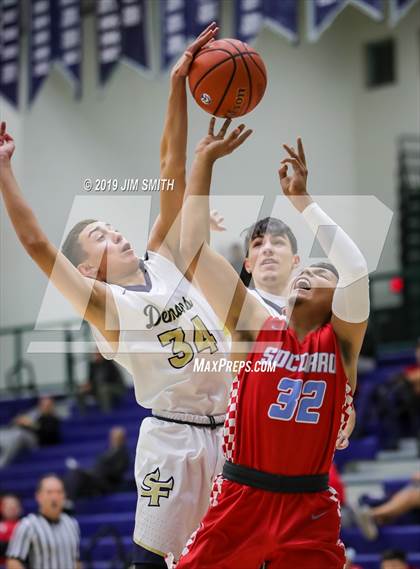 Thumbnail 1 in Santa Fe vs. Socorro (Jalene Berger Allstate Holiday Tournament) photogallery.