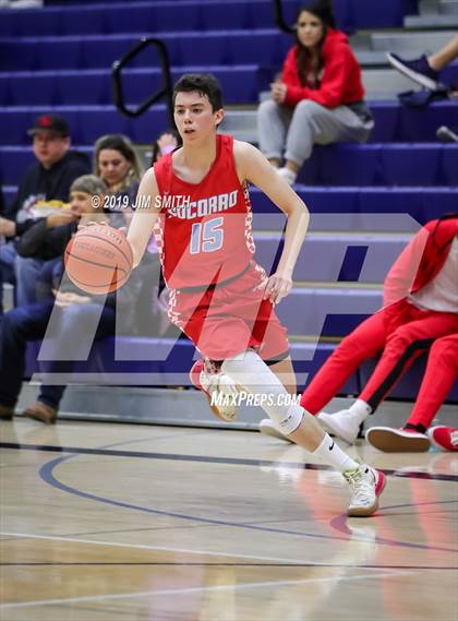 Thumbnail 1 in Santa Fe vs. Socorro (Jalene Berger Allstate Holiday Tournament) photogallery.