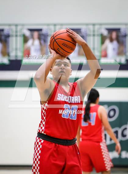 Thumbnail 2 in Santa Fe vs. Socorro (Jalene Berger Allstate Holiday Tournament) photogallery.