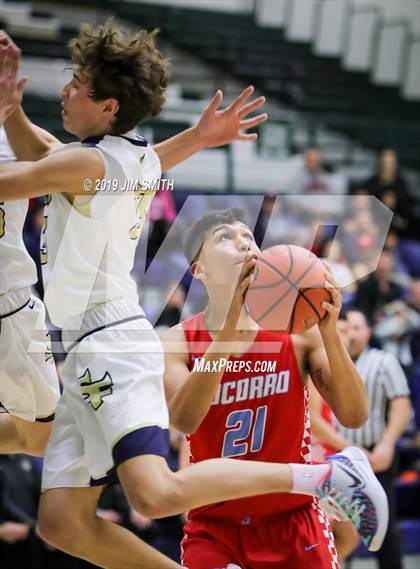 Thumbnail 1 in Santa Fe vs. Socorro (Jalene Berger Allstate Holiday Tournament) photogallery.
