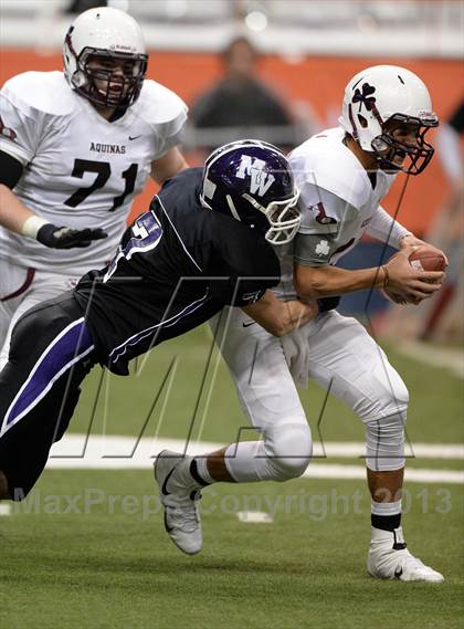 Thumbnail 1 in Aquinas  vs. Monroe-Woodbury (NYSPHSAA Class AA Final) photogallery.