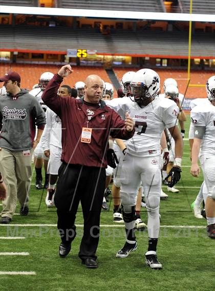 Thumbnail 3 in Aquinas  vs. Monroe-Woodbury (NYSPHSAA Class AA Final) photogallery.