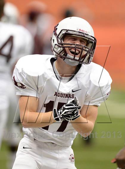 Thumbnail 3 in Aquinas  vs. Monroe-Woodbury (NYSPHSAA Class AA Final) photogallery.