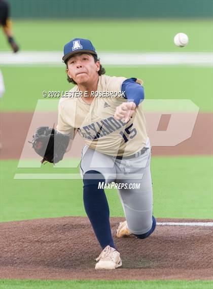 Thumbnail 3 in Alexander vs. Brennan (UIL 6A Bi-District Playoffs) photogallery.